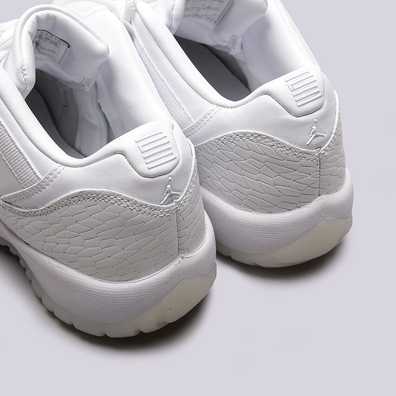 женские белые кроссовки Jordan XI Retro Low PR HC GG 897331-100 - цена, описание, фото 6