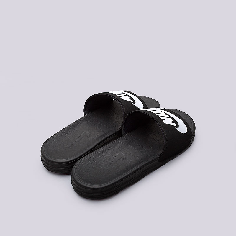мужские черные сланцы Nike Benassi Solarsoft SB 840067-001 - цена, описание, фото 3