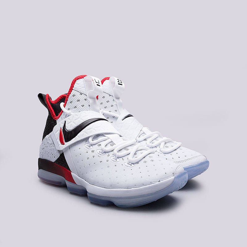 мужские белые баскетбольные кроссовки Nike Lebron XIV 852405-103 - цена, описание, фото 4