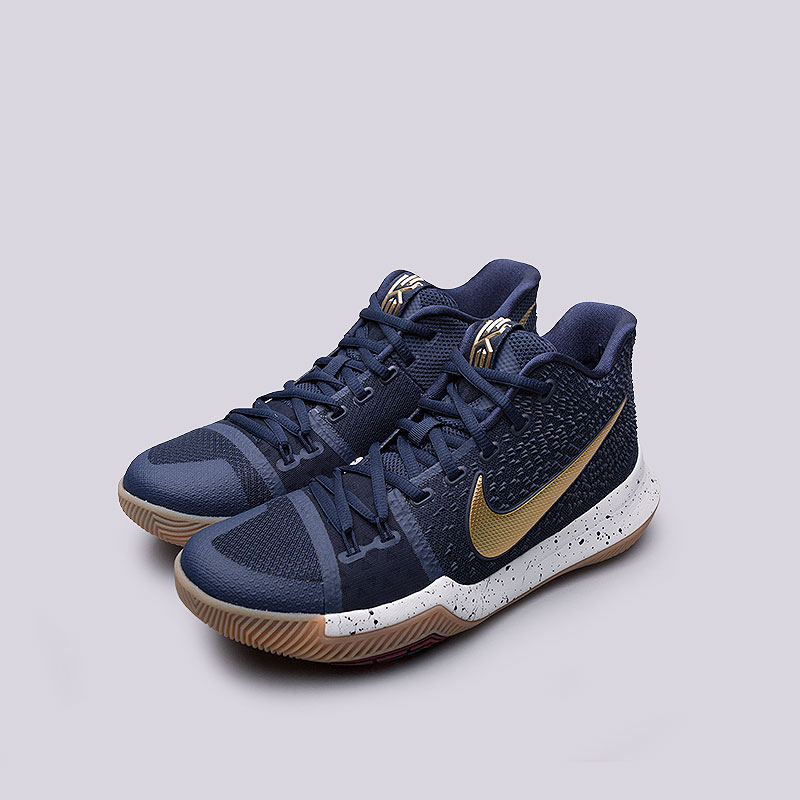мужские синие баскетбольные кроссовки  Nike Kyrie 3 852395-400 - цена, описание, фото 5