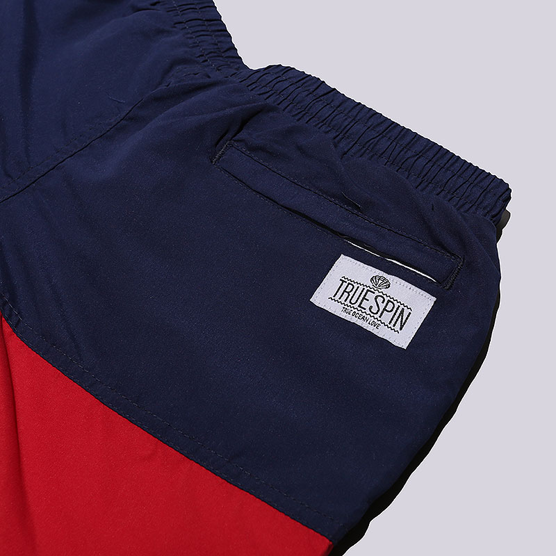 мужские синие шорты True spin Basics Swim Shorts Basics Swim-navy/red - цена, описание, фото 2
