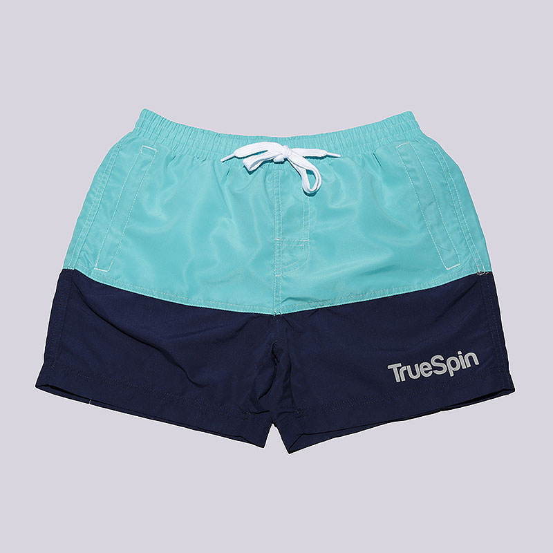 мужские голубые шорты True spin Basics Swim Shorts Basics Swim-blue/navy - цена, описание, фото 1