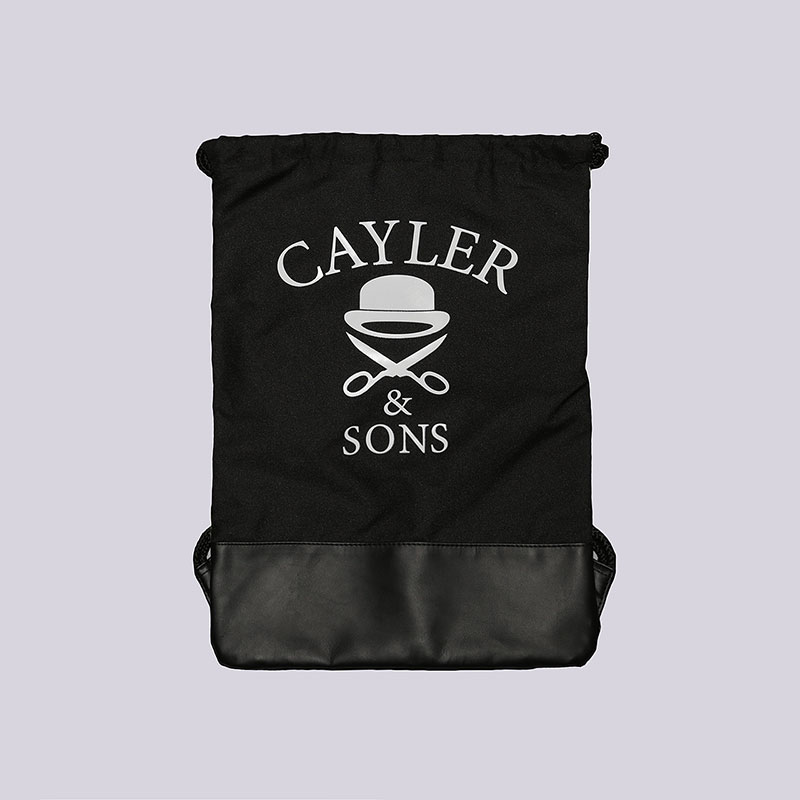  черный мешок Cayler & sons C&S Kush Gym Bag Kush-Leaves-blk-blk - цена, описание, фото 1