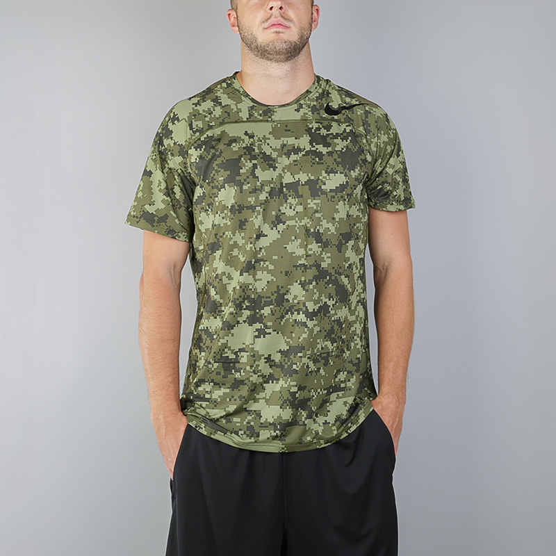 мужская зеленая футболка Nike Pro Hypercool 828180-387 - цена, описание, фото 2