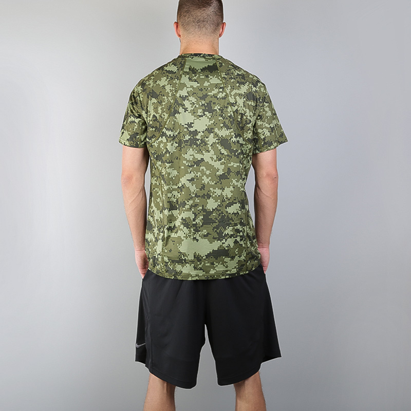 мужская зеленая футболка Nike Pro Hypercool 828180-387 - цена, описание, фото 3