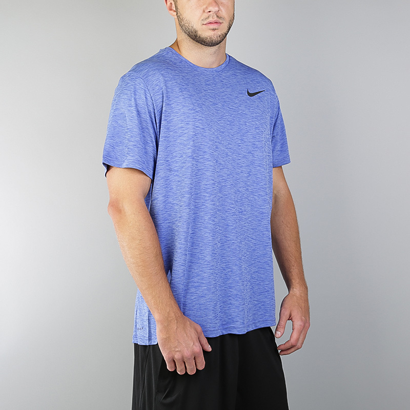 мужская синяя футболка Nike M RT Top SS HPR Dry 832835-487 - цена, описание, фото 2