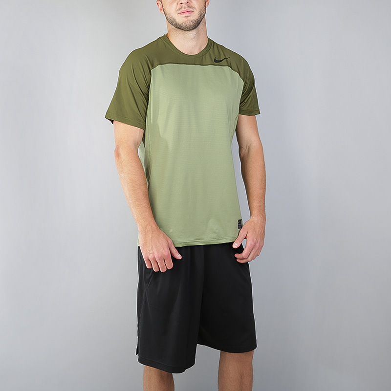мужская зеленая футболка Nike Pro Hypercool 828178-387 - цена, описание, фото 3