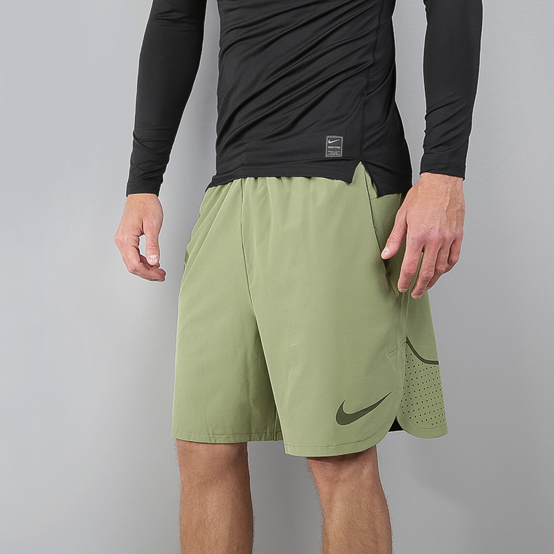 мужские зеленые шорты Nike Flex Training Shorts 833374-387 - цена, описание, фото 3