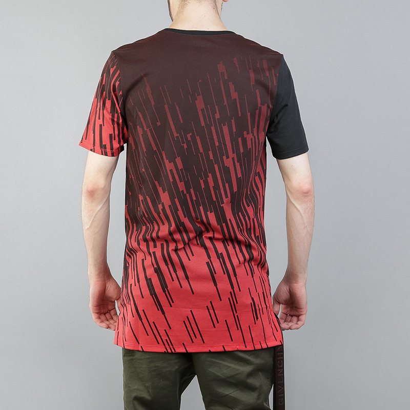 мужская красная футболка Nike Dry Printed 844506-602 - цена, описание, фото 3