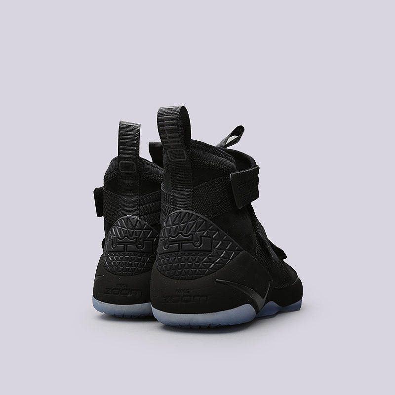 мужские черные баскетбольные кроссовки  Nike Lebron Soldier XI SFG 897646-001 - цена, описание, фото 3