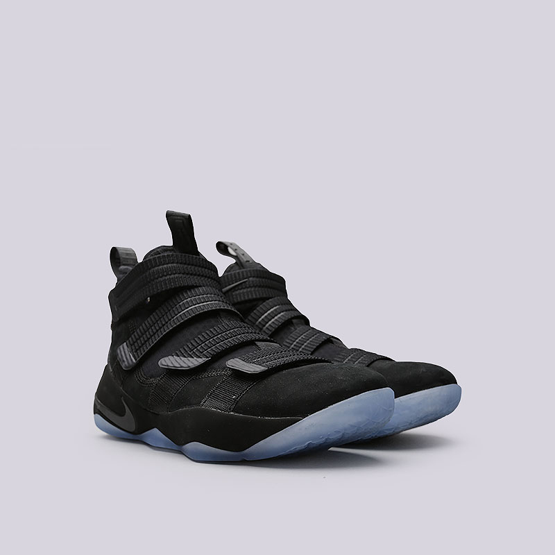 мужские черные баскетбольные кроссовки  Nike Lebron Soldier XI SFG 897646-001 - цена, описание, фото 4