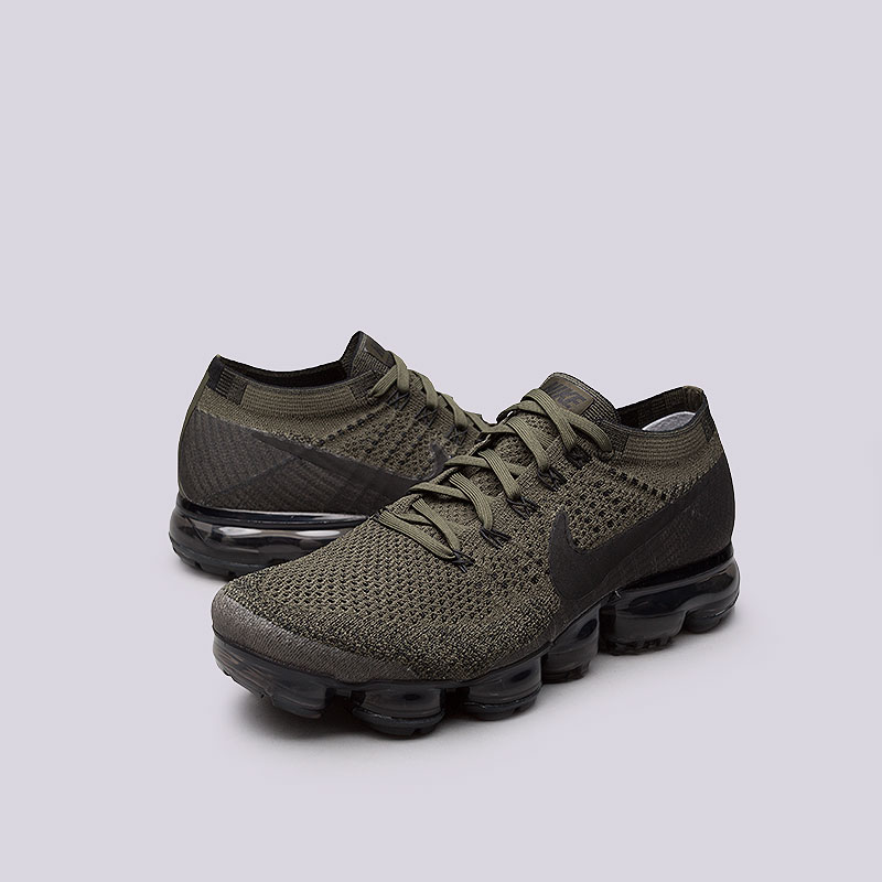 мужские зеленые кроссовки Nike Air Vapormax Flyknit 849558-300 - цена, описание, фото 4