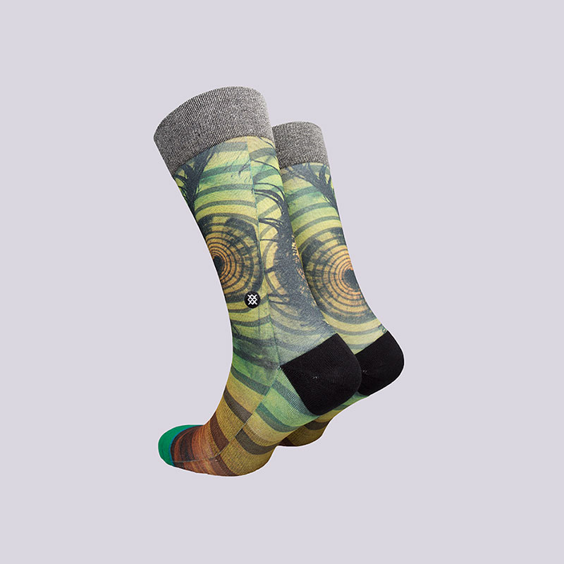 мужские зеленые носки Stance In Depth 847142045892 - цена, описание, фото 2
