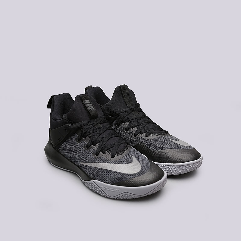 мужские черные баскетбольные кроссовки Nike Zoom Shift 897653-002 - цена, описание, фото 4