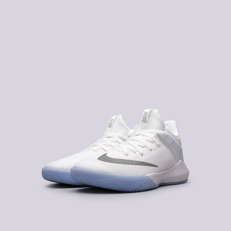 мужские белые баскетбольные кроссовки Nike Zoom Shift 897653-100 - цена, описание, фото 5