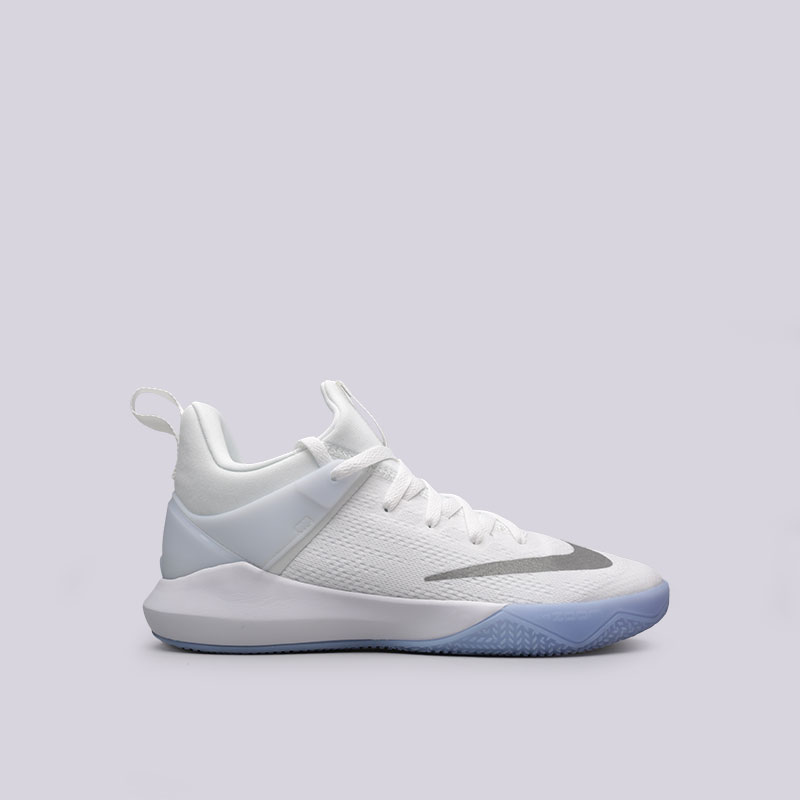 мужские белые баскетбольные кроссовки Nike Zoom Shift 897653-100 - цена, описание, фото 1