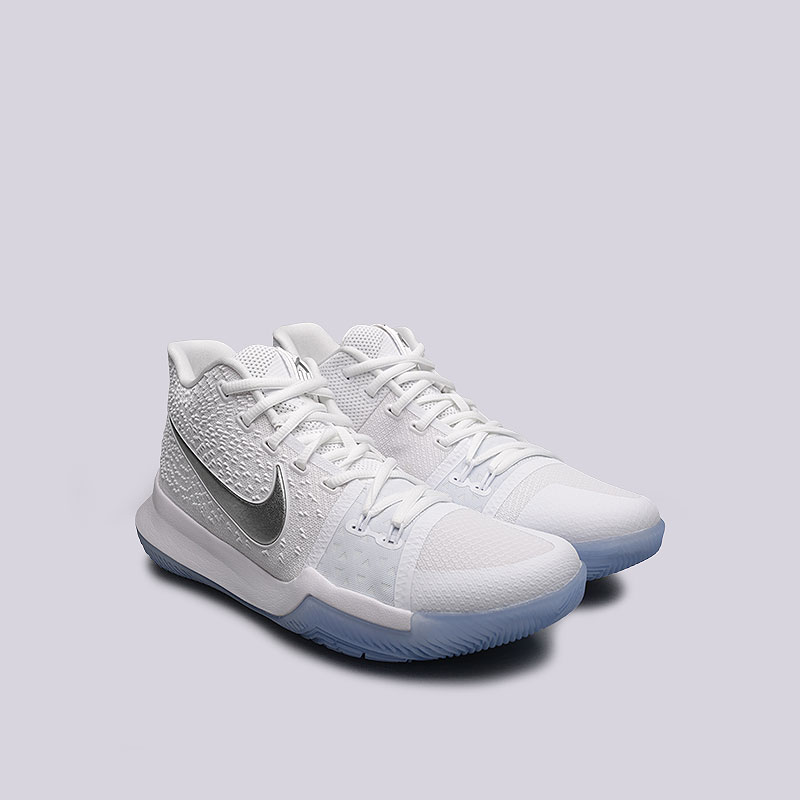 мужские белые баскетбольные кроссовки Nike Kyrie 3 852395-103 - цена, описание, фото 3