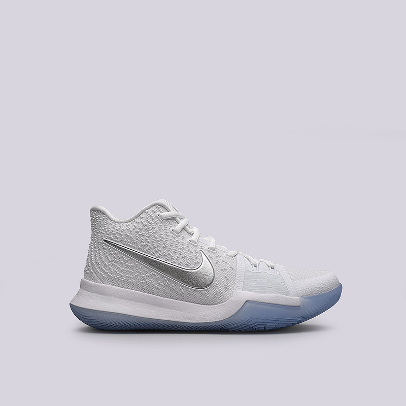мужские белые баскетбольные кроссовки Nike Kyrie 3 852395-103 - цена, описание, фото 1