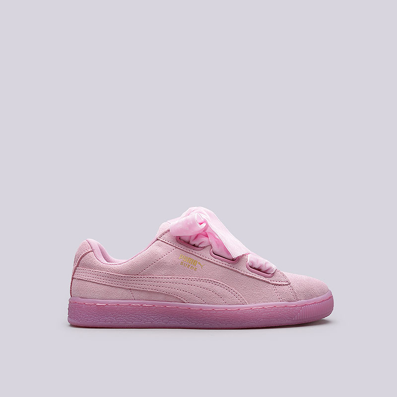 женские розовые кроссовки PUMA Suede Heart Reset Wn's 36322902 - цена, описание, фото 1