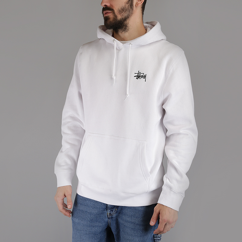 

Толстовка Stussy Basic Stussy Hood, Белый