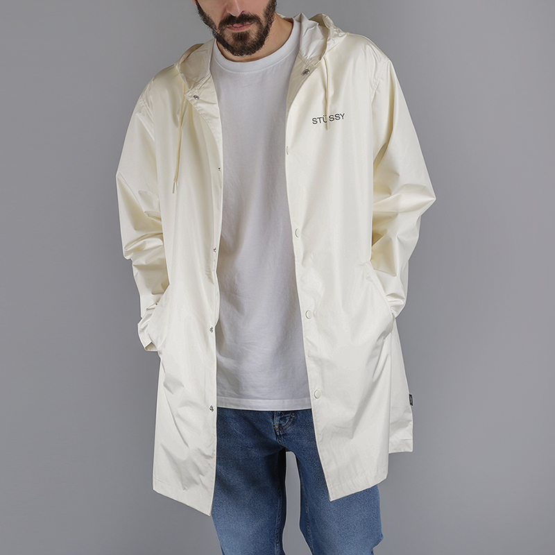 

Дождевик Stussy Summer Long Hooded Coach Jaket, Бежевый