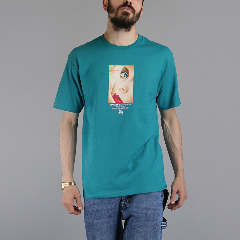 

Футболка Stussy Harumi Yamaguchi Girl Tee, Синий