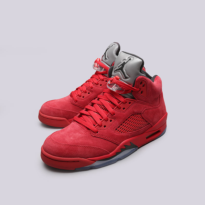 мужские красные кроссовки Jordan V Retro 136027-602 - цена, описание, фото 5