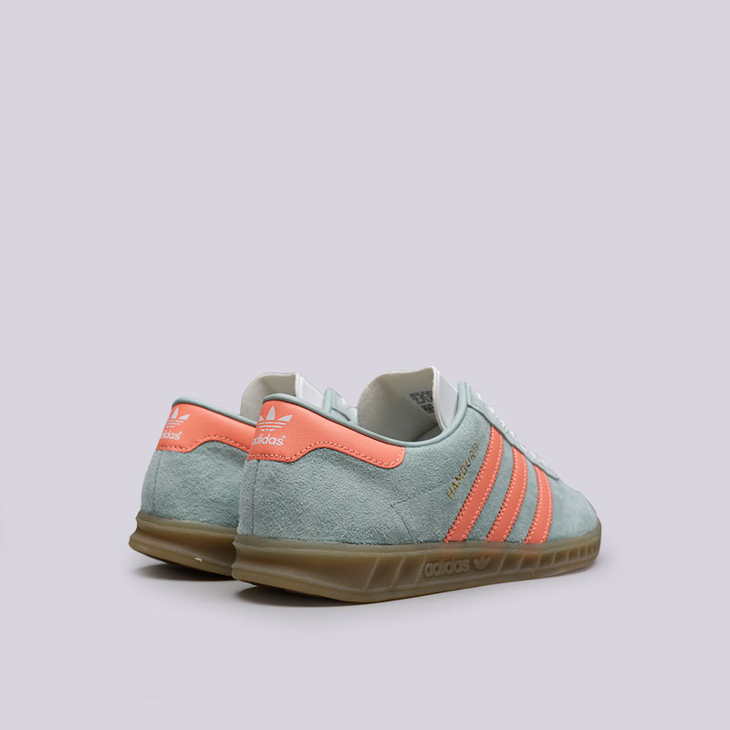 женские мятные кроссовки adidas Hamburg W BB5111 - цена, описание, фото 3