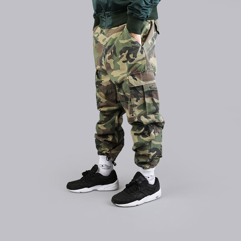 мужские  брюки Stussy Ripstop Cargo Pant 116323-Camo - цена, описание, фото 2