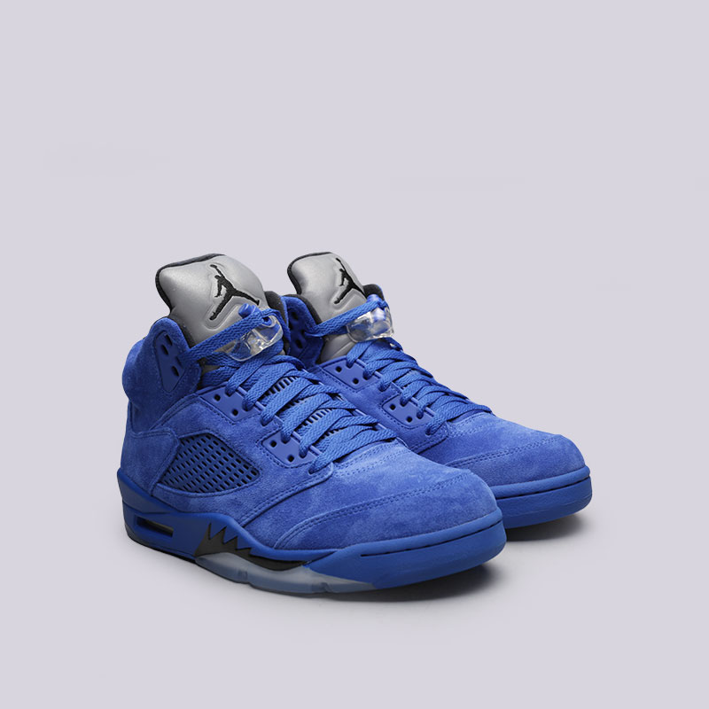 мужские синие кроссовки Jordan V Retro 136027-401 - цена, описание, фото 4