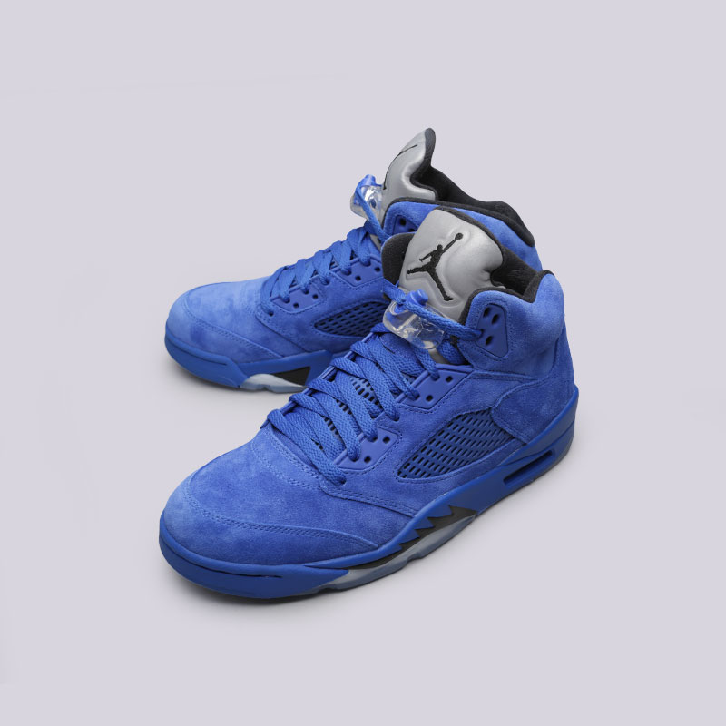 мужские синие кроссовки Jordan V Retro 136027-401 - цена, описание, фото 7