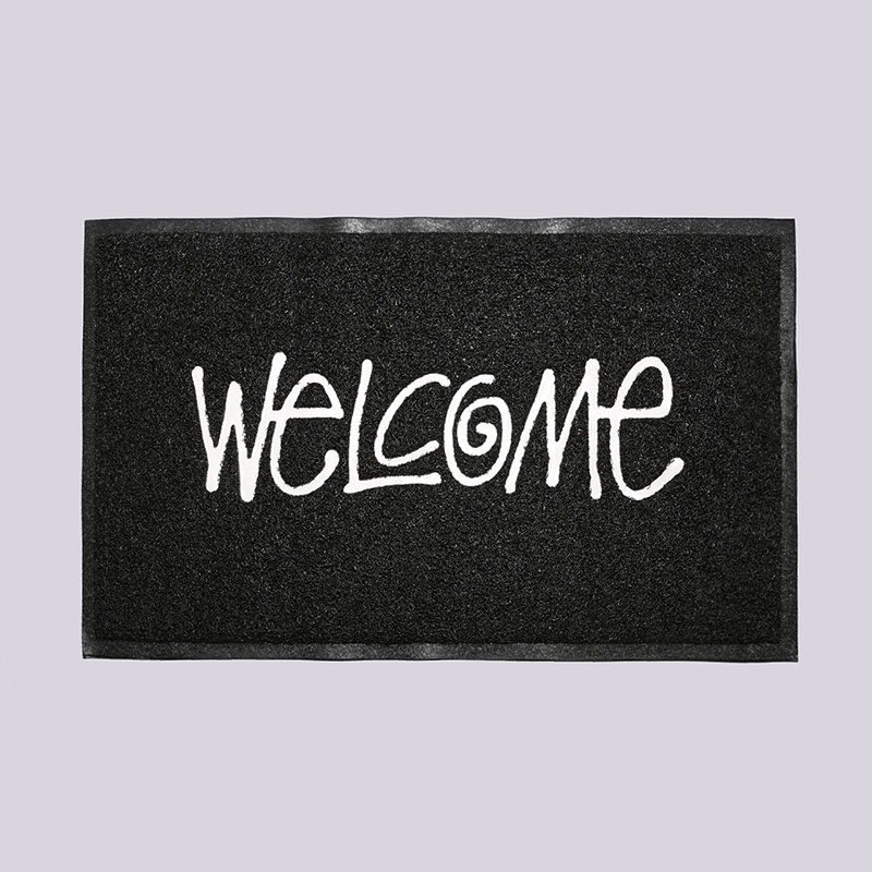  черный ковёр Stussy PVC Welcome Mat 138493-black - цена, описание, фото 1