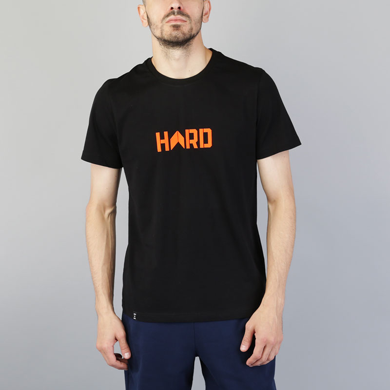 мужская черная футболка Hard Лого hard-black-tee - цена, описание, фото 1