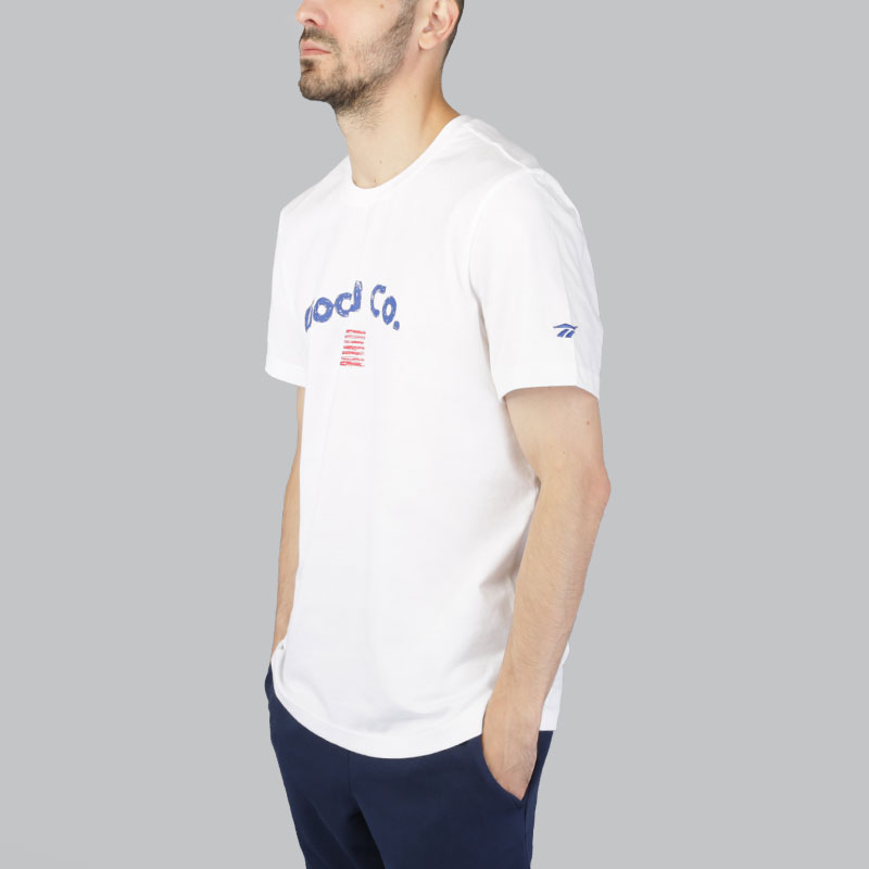 мужская белая футболка Reebok TGC New Tee CD4042 - цена, описание, фото 3