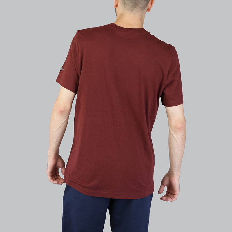 мужская бордовая футболка Reebok TGC New Tee CD4044 - цена, описание, фото 4