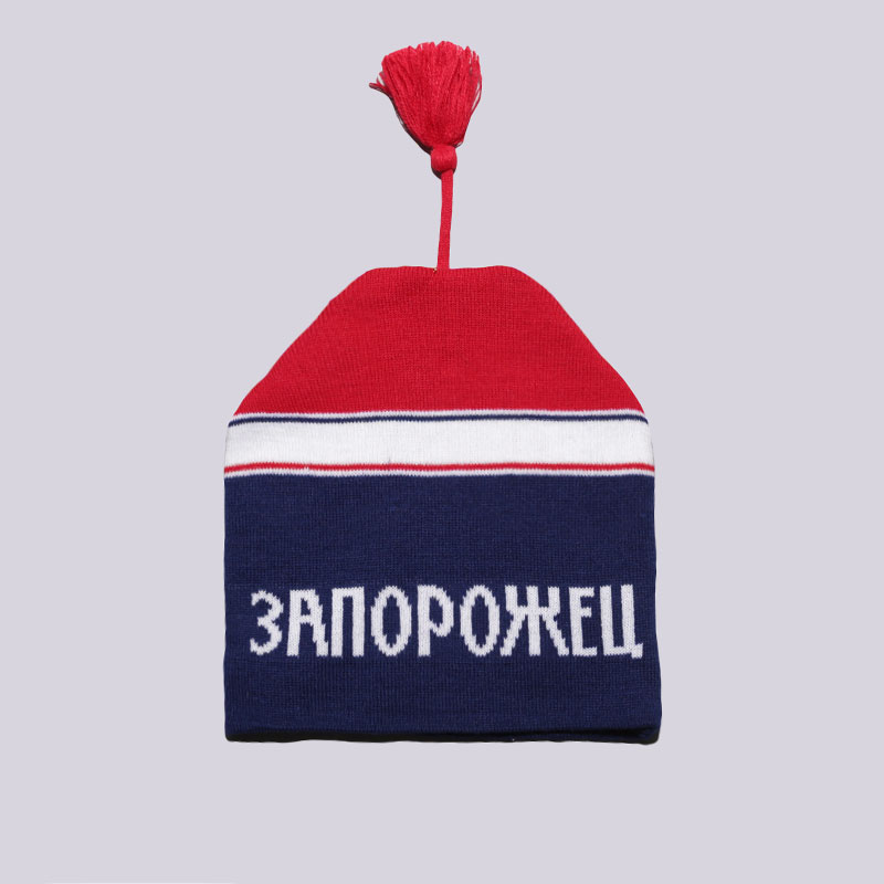  красная шапка Запорожец heritage Петушок Petushok-Red-Blue - цена, описание, фото 2