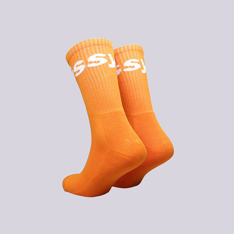 мужские оранжевые носки Stussy Jacquard Logo Socks 138603-Orange - цена, описание, фото 2