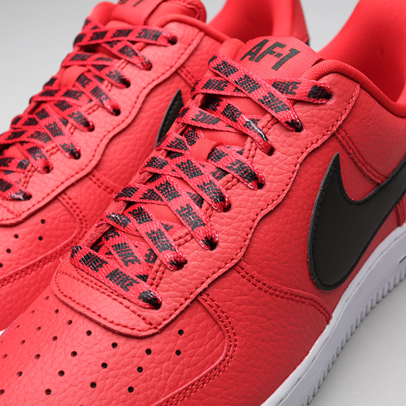 мужские красные кроссовки Nike Air Force 1 '07 LV8 823511-604 - цена, описание, фото 5