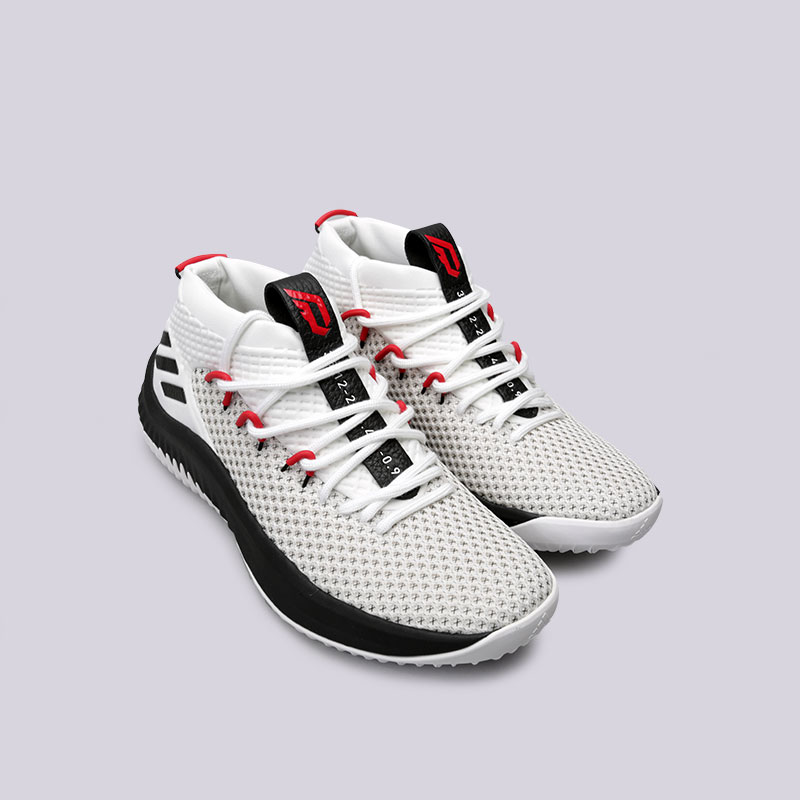 мужские белые баскетбольные кроссовки adidas Dame 4 BY3759 - цена, описание, фото 3