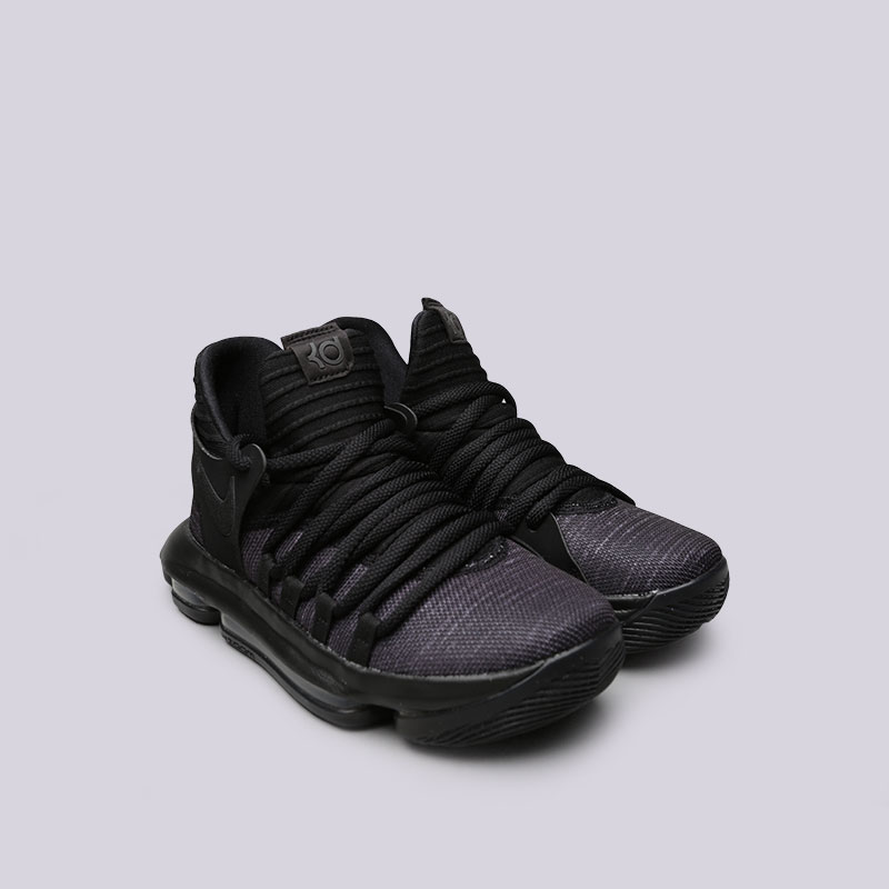 женские черные баскетбольные кроссовки Nike Zoom KD10 (GS) 918365-004 - цена, описание, фото 4
