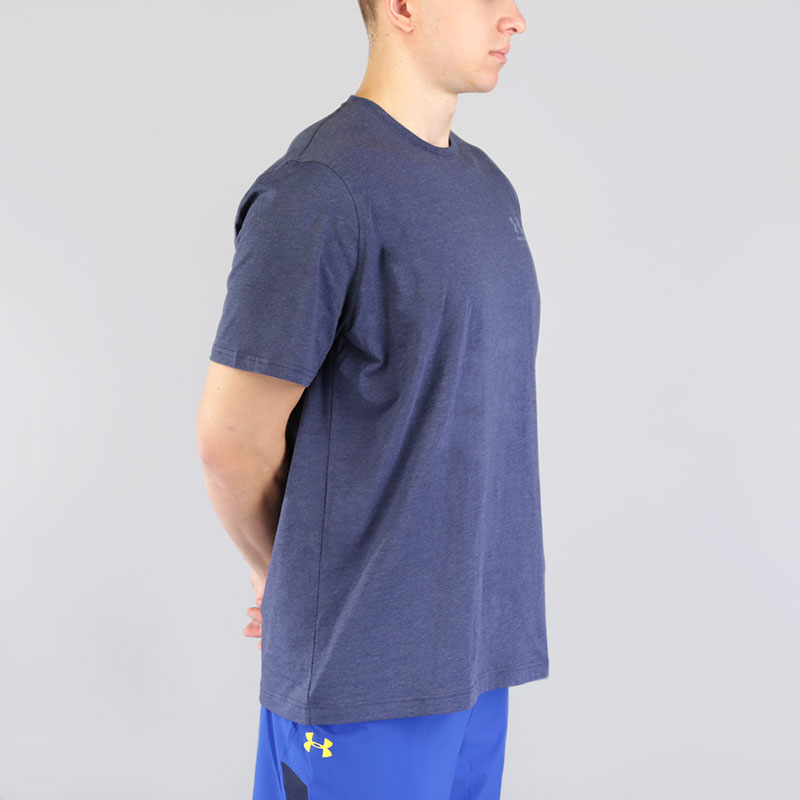 мужская синяя футболка Under Armour CC Left Chest Lockup 1257616-410 - цена, описание, фото 2