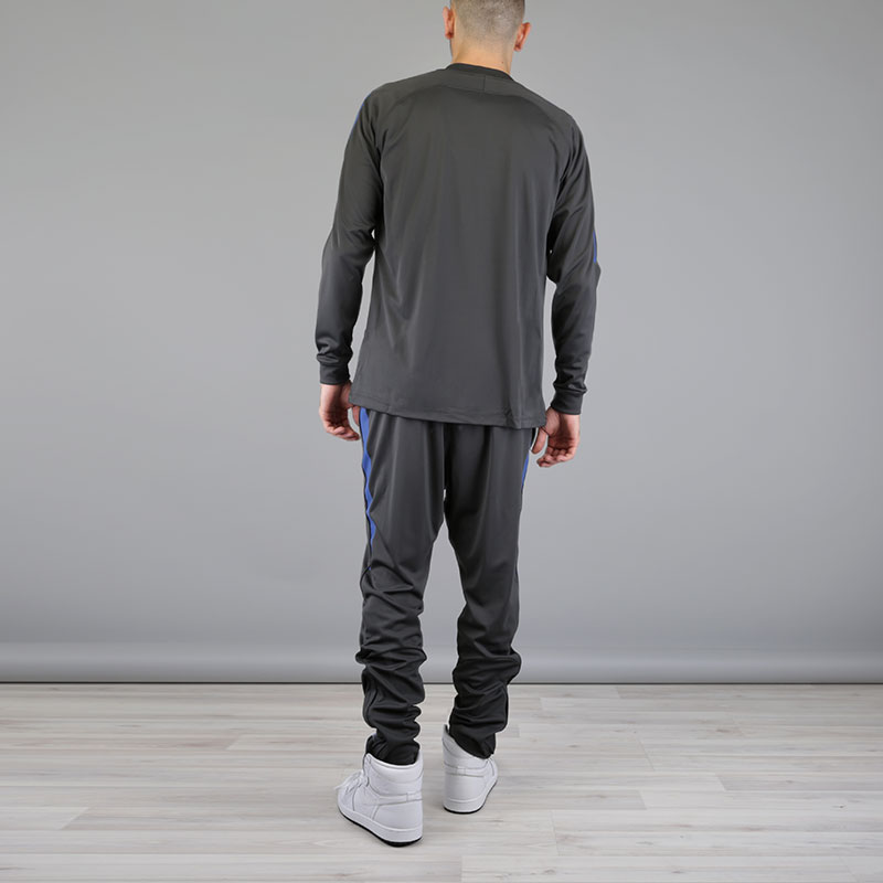 мужской серый спортивный костюм Nike GSW Dry NBA Track Suit 923082-060 - цена, описание, фото 3