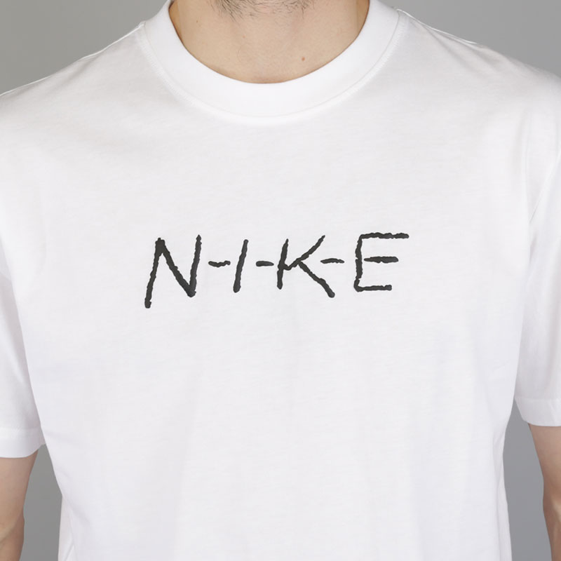 мужская белая футболка Nike NikeLab Essential Caroyln NK 916210-100 - цена, описание, фото 4