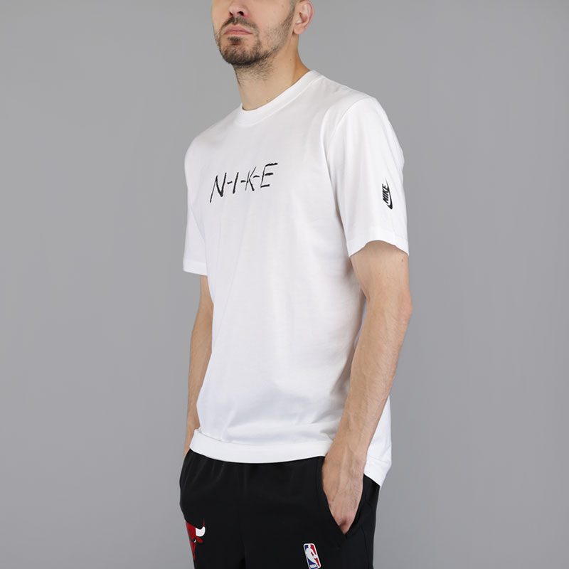 мужская белая футболка Nike NikeLab Essential Caroyln NK 916210-100 - цена, описание, фото 2