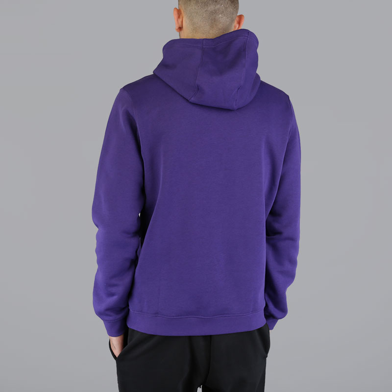 мужская фиолетовая толстовка Nike Hornets Hoodie 881117-566 - цена, описание, фото 3