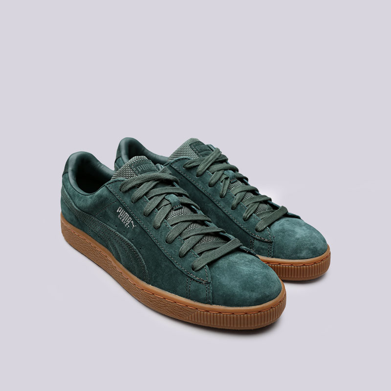 мужские зеленые кроссовки PUMA Basket Classic Weatherproof 36382903 - цена, описание, фото 4