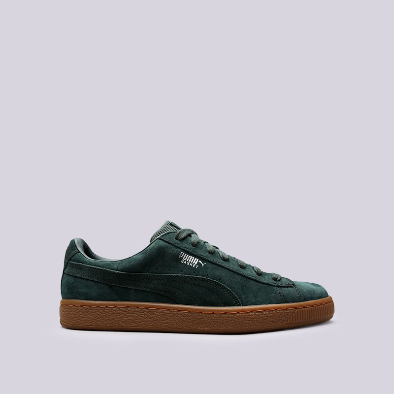 мужские зеленые кроссовки PUMA Basket Classic Weatherproof 36382903 - цена, описание, фото 1