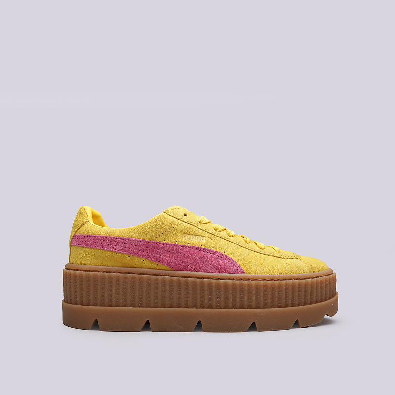 

Кроссовки Puma Cleated CreeperSuede Wn`s, Желтый;розовый