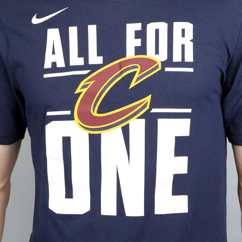 мужская синяя футболка Nike Cleveland Cavaliers Dry 871090-419 - цена, описание, фото 2
