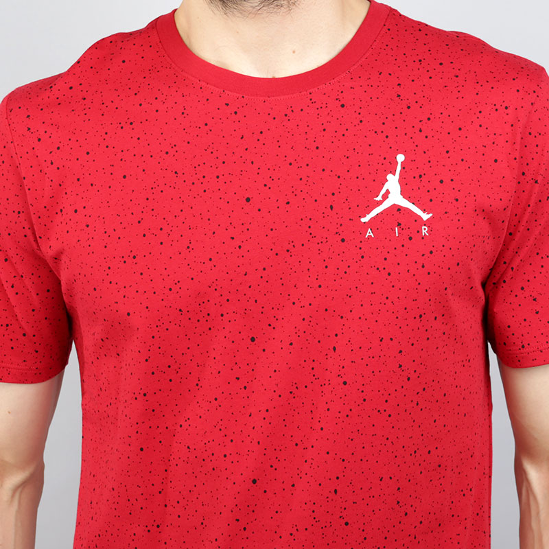 мужская красная футболка Jordan Speckle Tee 878407-687 - цена, описание, фото 4